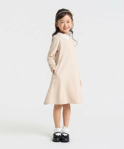 COMME CA ISM / コムサイズム ロング・マキシ丈ワンピース | レース襟付きワンピース(140-160cm) | 詳細4