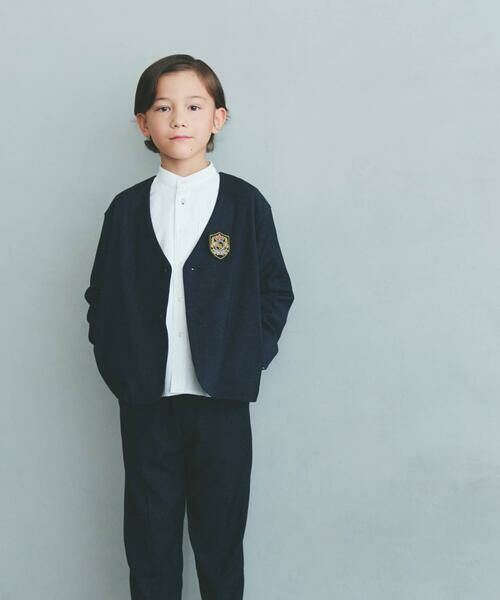 COMME CA ISM / コムサイズム セットアップ | ノーカラージャケットセットアップスーツ(140-160cm) | 詳細1