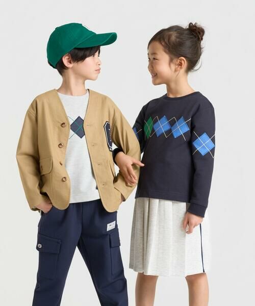 COMME CA ISM / コムサイズム ブルゾン | ワッペン付き ノーカラージャケット | 詳細2