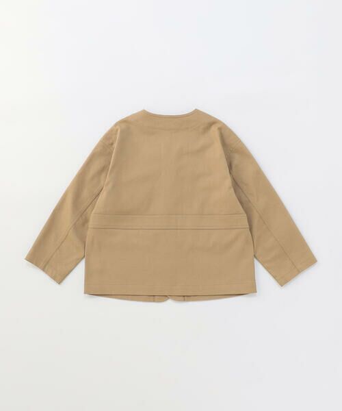 COMME CA ISM / コムサイズム ブルゾン | ワッペン付き ノーカラージャケット | 詳細5