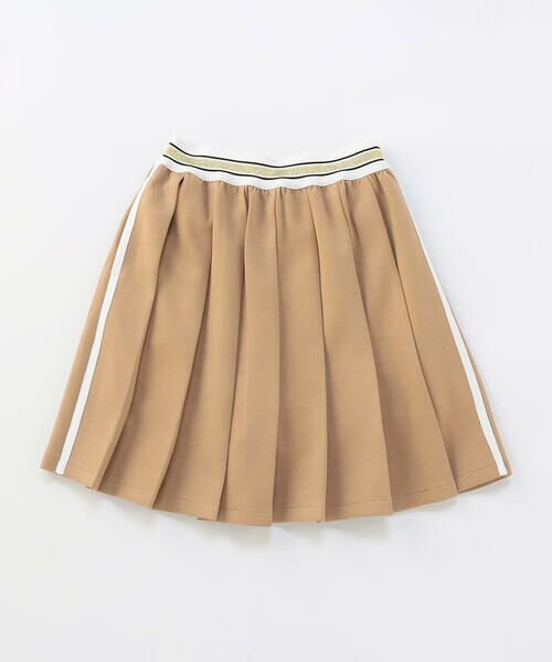 COMME CA ISM / コムサイズム ロング・マキシ丈スカート | インナーパンツ付き プリーツスカート（ベージュ）