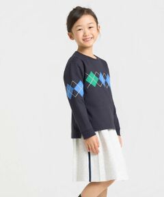 COMME CA ISM / コムサイズム Tシャツ | アーガイル長袖Tシャツ