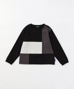 COMME CA ISM / コムサイズム Tシャツ | ブロッキング長袖Tシャツ