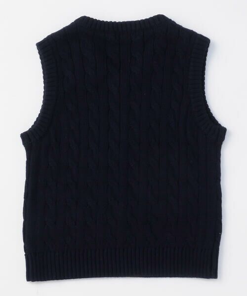 COMME CA ISM / コムサイズム ベスト | ケーブル編み ニットベスト | 詳細9