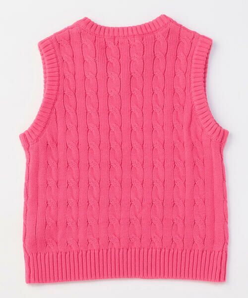 COMME CA ISM / コムサイズム ベスト | ケーブル編み ニットベスト | 詳細13