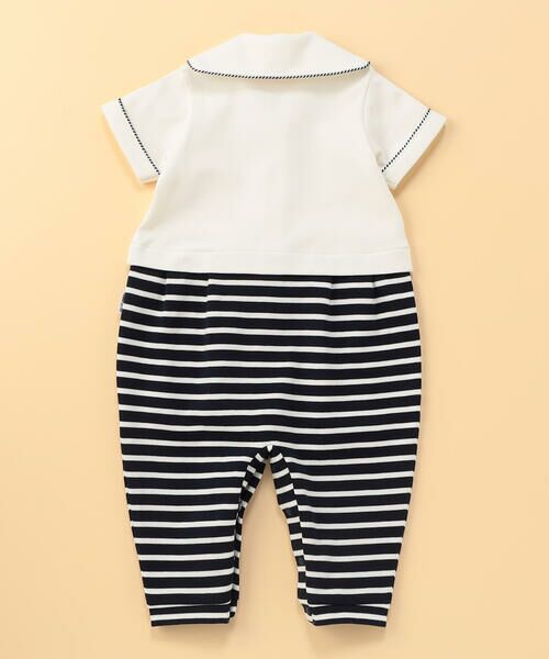 COMME CA ISM / コムサイズム ロンパース | マリンセーラー襟 ツーウェイオール | 詳細1