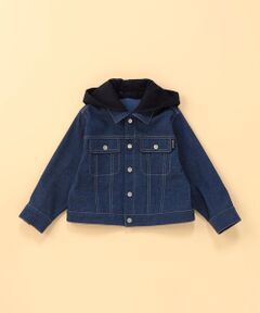 COMME CA ISM / コムサイズム ベビー・キッズグッズ | デニムライクストレッチ フード付き Gジャン (ベビーサイズ)