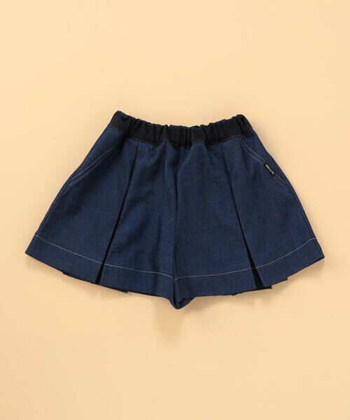 COMME CA ISM / コムサイズム ベビー・キッズグッズ | デニムライクストレッチ キュロットスカート (ベビーサイズ)（ブルー）