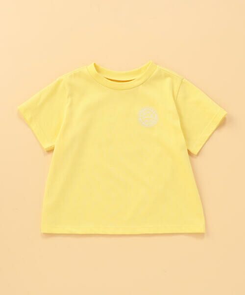 COMME CA ISM / コムサイズム Tシャツ | サークルプリント 半袖Tシャツ (ベビーサイズ)（イエロー）