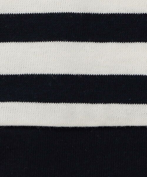 COMME CA ISM / コムサイズム Tシャツ | デニムワッペン付き ボーダー半袖Tシャツ (ベビーサイズ) | 詳細7