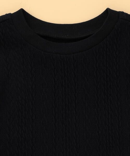 COMME CA ISM / コムサイズム Tシャツ | ケーブルジャカード フェイクレイヤード 半袖Tシャツ (ベビーサイズ) | 詳細3