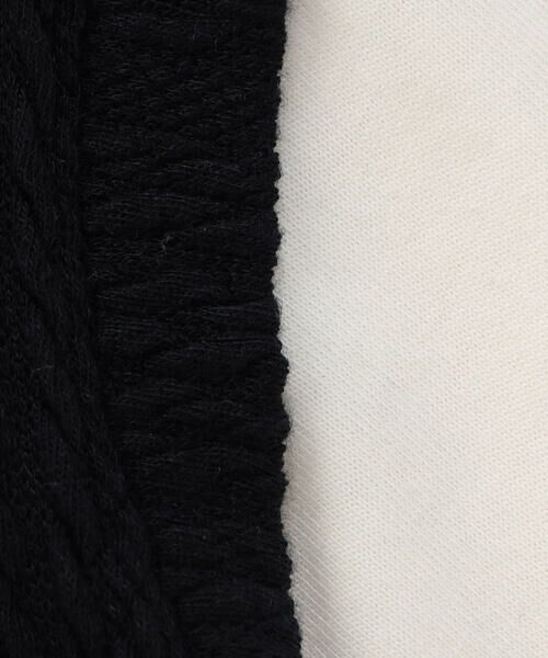 COMME CA ISM / コムサイズム Tシャツ | ケーブルジャカード フェイクレイヤード 半袖Tシャツ (ベビーサイズ) | 詳細7