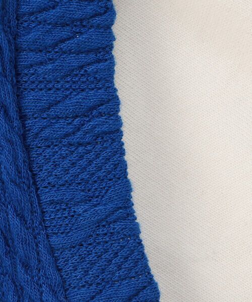 COMME CA ISM / コムサイズム Tシャツ | ケーブルジャカード フェイクレイヤード 半袖Tシャツ (ベビーサイズ) | 詳細8