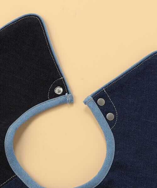 COMME CA ISM / コムサイズム スタイ・ビブ | 【リバーシブル】デニムライクストレッチ×ボーダー スタイ | 詳細3