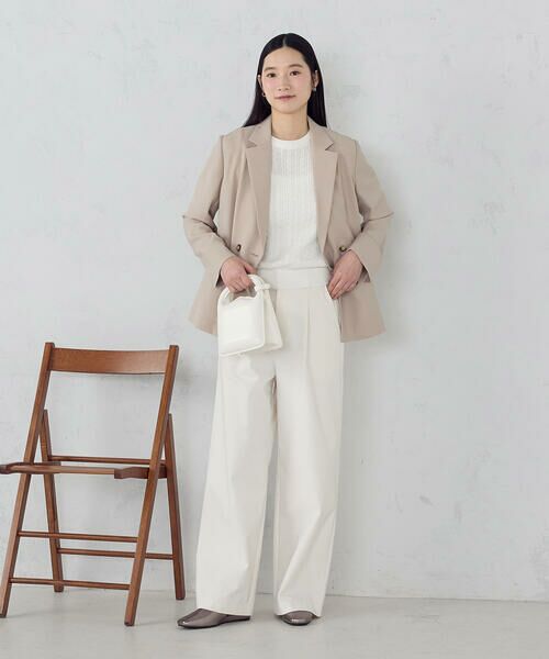 COMME CA ISM / コムサイズム チノ・ワークパンツ | 【美しいベーシックパンツ】裏メッシュ チノパンツ | 詳細6