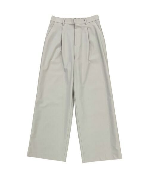 COMME CA ISM / コムサイズム チノ・ワークパンツ | 【美しいベーシックパンツ】裏メッシュ チノパンツ（グレージュ）