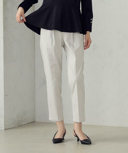 COMME CA ISM / コムサイズム その他パンツ | 【美しいベーシックパンツ】ストレッチツイル テーパードパンツ | 詳細2