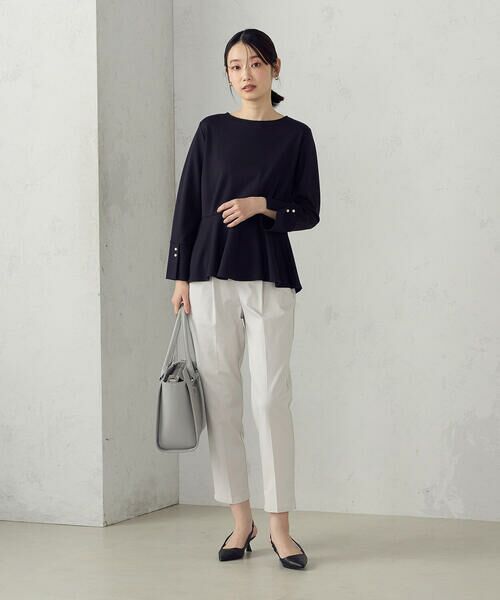 COMME CA ISM / コムサイズム その他パンツ | 【美しいベーシックパンツ】ストレッチツイル テーパードパンツ | 詳細5