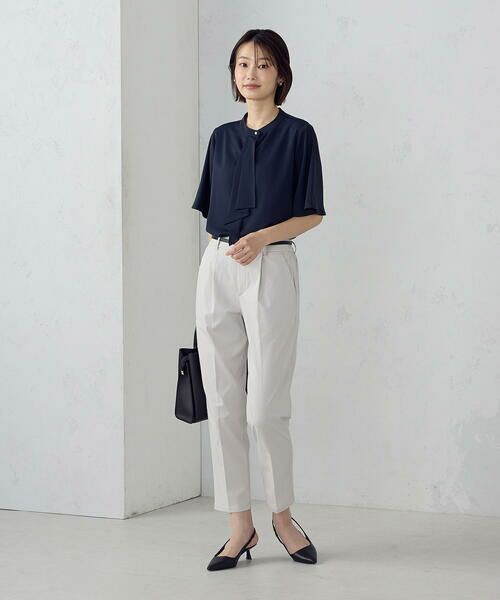 COMME CA ISM / コムサイズム その他パンツ | 【美しいベーシックパンツ】ストレッチツイル テーパードパンツ | 詳細1