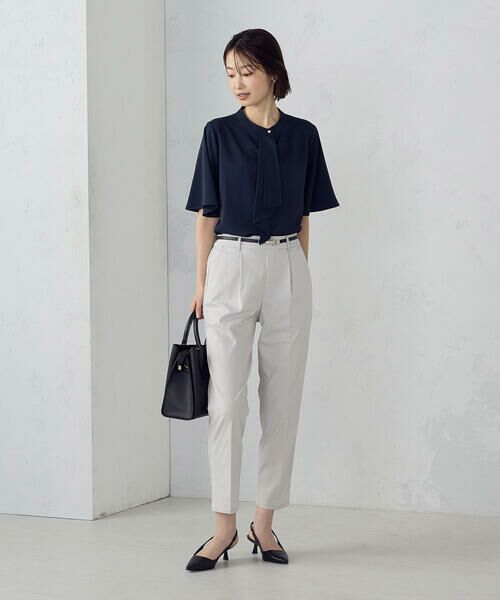 COMME CA ISM / コムサイズム その他パンツ | 【美しいベーシックパンツ】ストレッチツイル テーパードパンツ | 詳細2