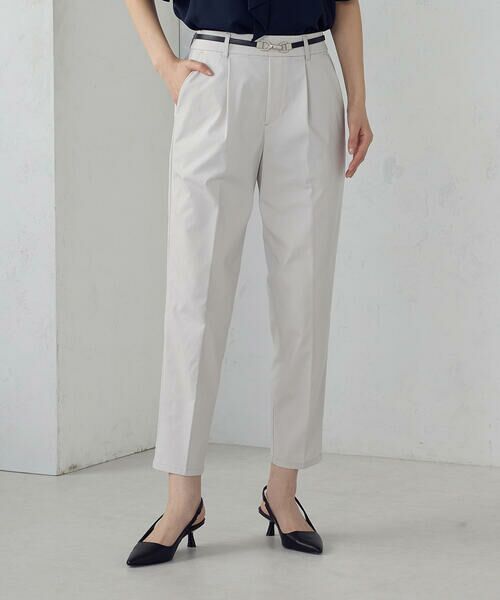 COMME CA ISM / コムサイズム その他パンツ | 【美しいベーシックパンツ】ストレッチツイル テーパードパンツ | 詳細3