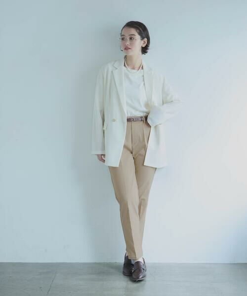 COMME CA ISM / コムサイズム その他パンツ | 【美しいベーシックパンツ】ストレッチツイル テーパードパンツ | 詳細16