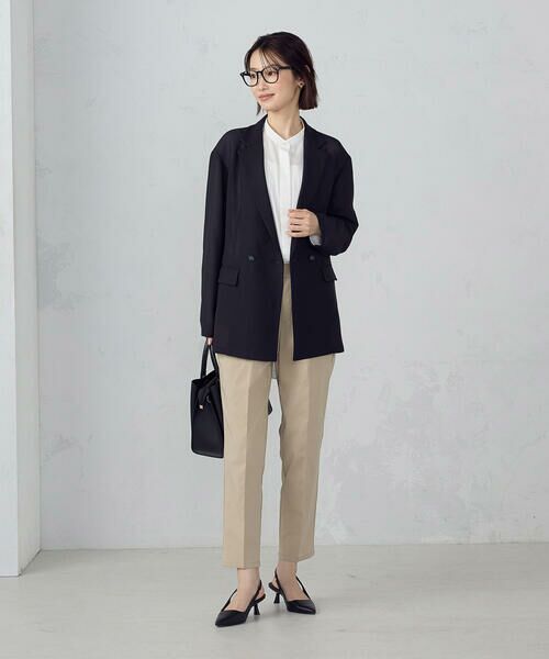 COMME CA ISM / コムサイズム その他パンツ | 【美しいベーシックパンツ】ストレッチツイル テーパードパンツ | 詳細20