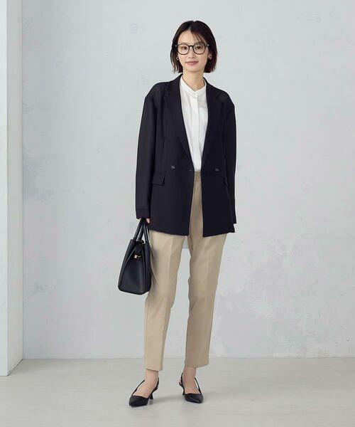 COMME CA ISM / コムサイズム その他パンツ | 【美しいベーシックパンツ】ストレッチツイル テーパードパンツ | 詳細21