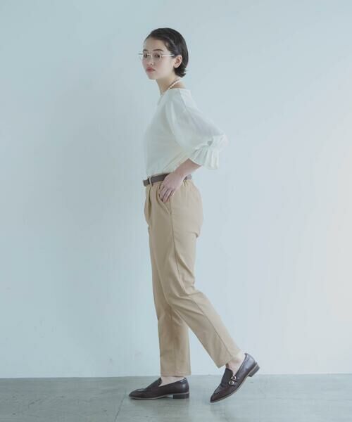 COMME CA ISM / コムサイズム その他パンツ | 【美しいベーシックパンツ】ストレッチツイル テーパードパンツ | 詳細17