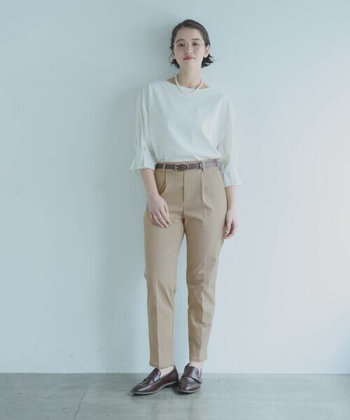 COMME CA ISM / コムサイズム その他パンツ | 【美しいベーシックパンツ】ストレッチツイル テーパードパンツ | 詳細18