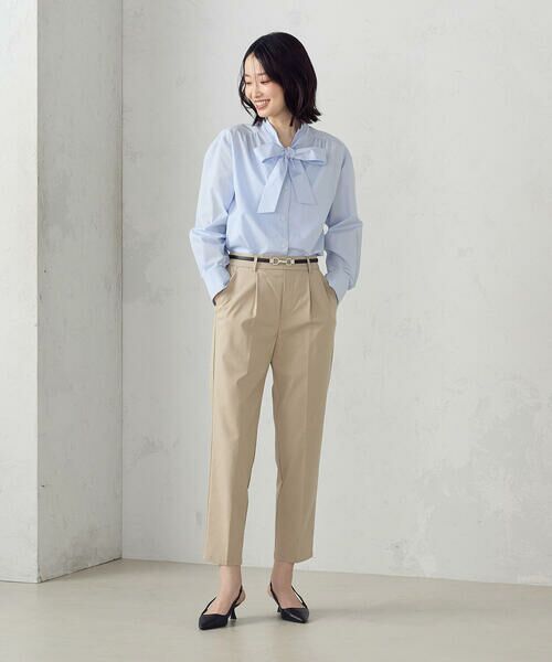 COMME CA ISM / コムサイズム その他パンツ | 【美しいベーシックパンツ】ストレッチツイル テーパードパンツ | 詳細8