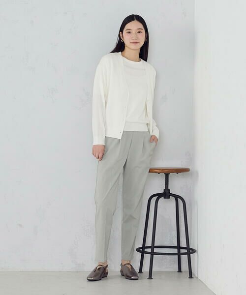 COMME CA ISM / コムサイズム その他パンツ | 【美しいベーシックパンツ】ストレッチツイル テーパードパンツ | 詳細28