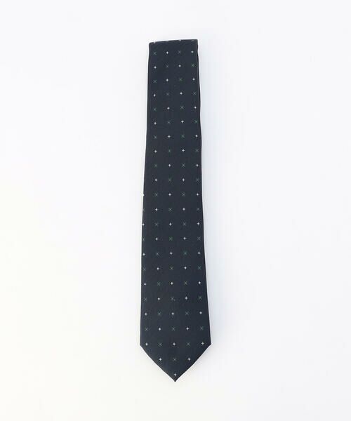 COMME CA ISM / コムサイズム ネクタイ | 小紋柄 ネクタイ（ネイビー）