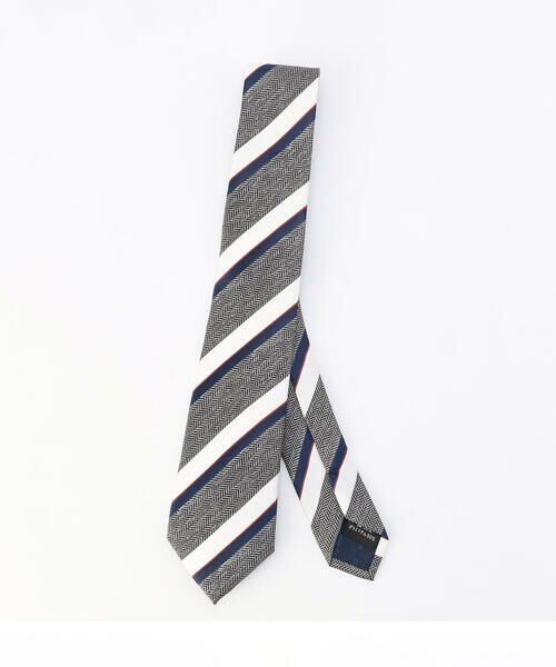 COMME CA ISM / コムサイズム ネクタイ | ヘリンボーンレジメン柄 ネクタイ | 詳細2