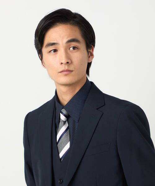 COMME CA ISM / コムサイズム ネクタイ | ヘリンボーンレジメン柄 ネクタイ | 詳細5