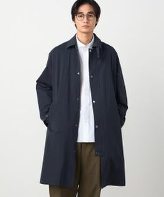 COMME CA ISM / コムサイズム ステンカラーコート | 綿ナイロンストレッチ ステンカラーコート