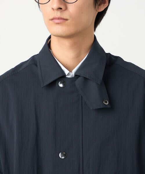 COMME CA ISM / コムサイズム ステンカラーコート | 綿ナイロンストレッチ ステンカラーコート | 詳細10