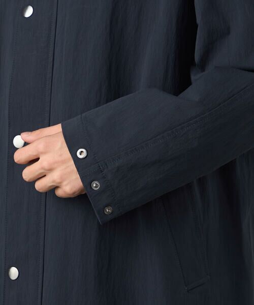 COMME CA ISM / コムサイズム ステンカラーコート | 綿ナイロンストレッチ ステンカラーコート | 詳細12