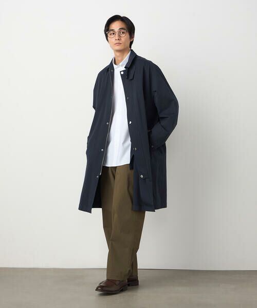 COMME CA ISM / コムサイズム ステンカラーコート | 綿ナイロンストレッチ ステンカラーコート | 詳細2