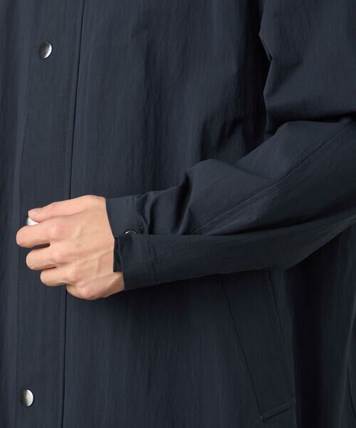 COMME CA ISM / コムサイズム ステンカラーコート | 綿ナイロンストレッチ ステンカラーコート | 詳細13