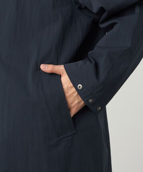 COMME CA ISM / コムサイズム ステンカラーコート | 綿ナイロンストレッチ ステンカラーコート | 詳細14