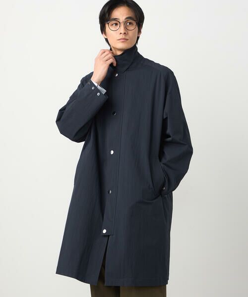 COMME CA ISM / コムサイズム ステンカラーコート | 綿ナイロンストレッチ ステンカラーコート | 詳細6