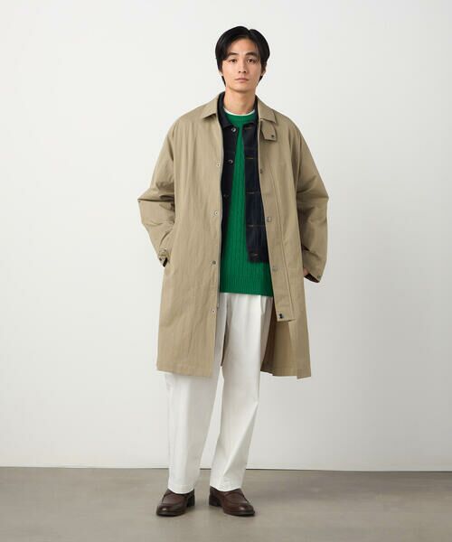 COMME CA ISM / コムサイズム ステンカラーコート | 綿ナイロンストレッチ ステンカラーコート | 詳細25