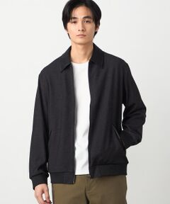 COMME CA ISM / コムサイズム ブルゾン | デニムライクストレッチ ジップアップブルゾン