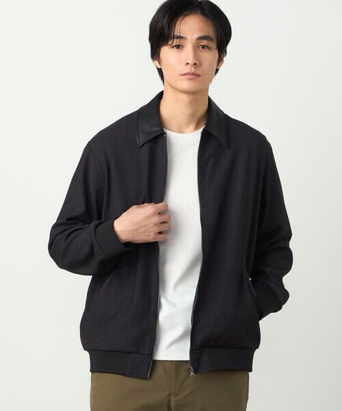 COMME CA ISM / コムサイズム ブルゾン | デニムライクストレッチ ジップアップブルゾン | 詳細4