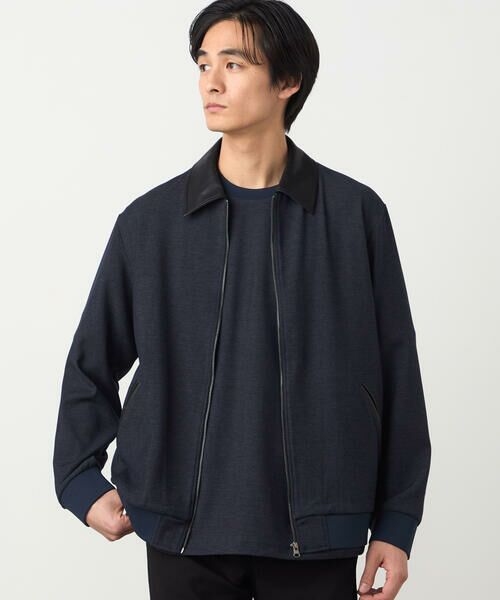 COMME CA ISM / コムサイズム ブルゾン | デニムライクストレッチ ジップアップブルゾン | 詳細8