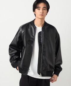COMME CA ISM / コムサイズム ブルゾン | 合成皮革 MA-1ブルゾン