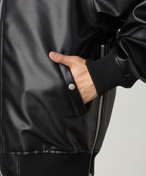 COMME CA ISM / コムサイズム ブルゾン | 合成皮革 MA-1ブルゾン | 詳細11