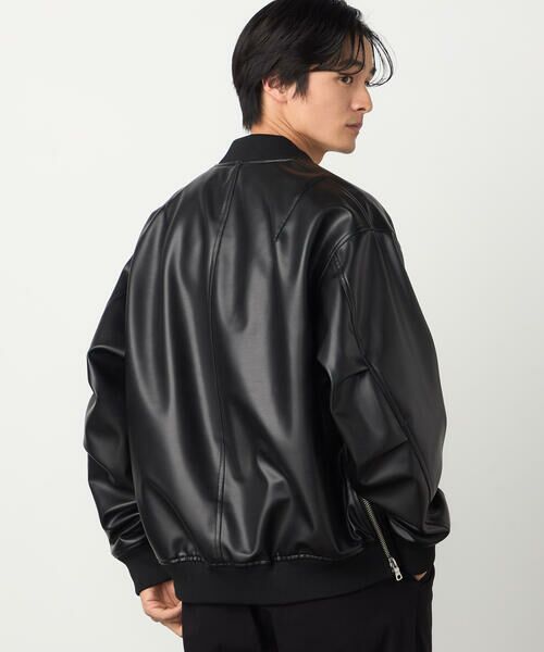 COMME CA ISM / コムサイズム ブルゾン | 合成皮革 MA-1ブルゾン | 詳細5