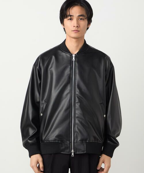 COMME CA ISM / コムサイズム ブルゾン | 合成皮革 MA-1ブルゾン | 詳細6